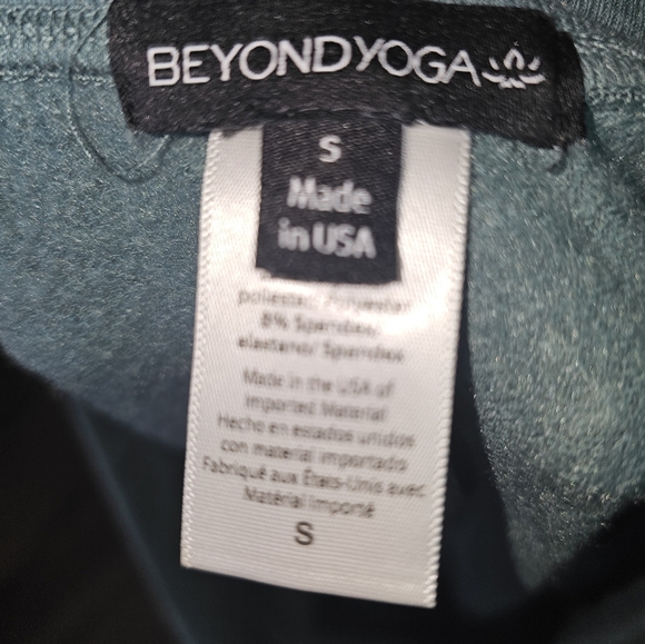 Beyond Yoga Weekend Sweatpants Sz S Teal Drawstring Comfort - Picture 10 of 12